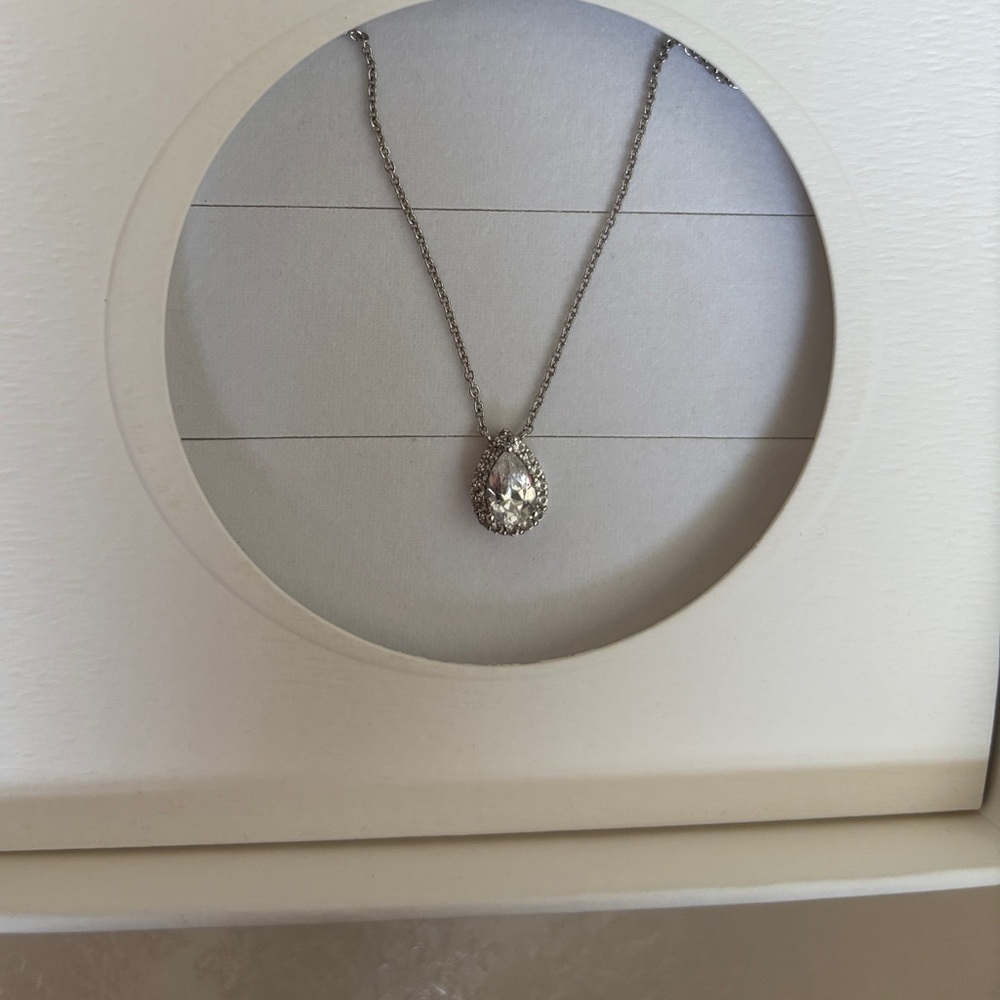 Aurate Silver Gemstone Chain Necklace